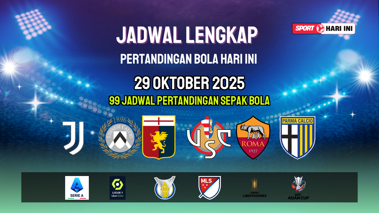 Jadwal Live Bola Hari Ini 29 Okt & 30 Okt | SportHariIni
