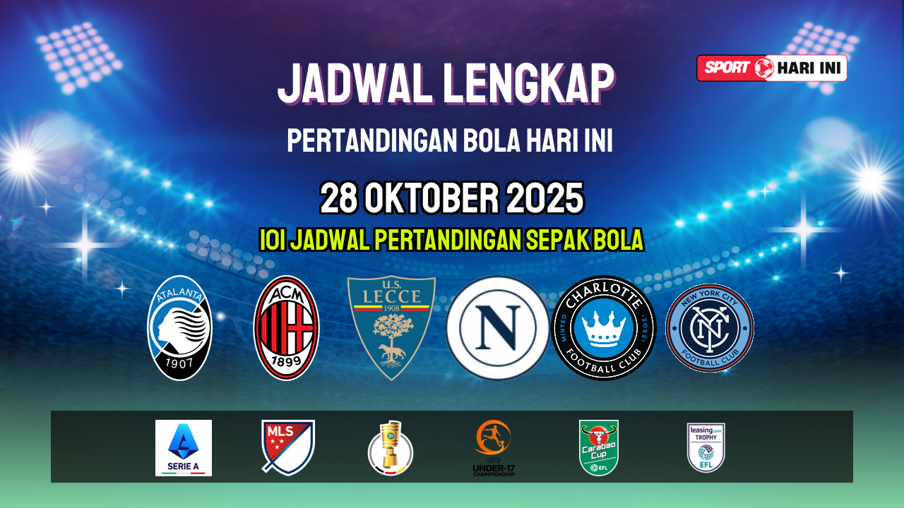 Jadwal Live Bola Hari Ini 28 Okt & 29 Okt | SportHariIni