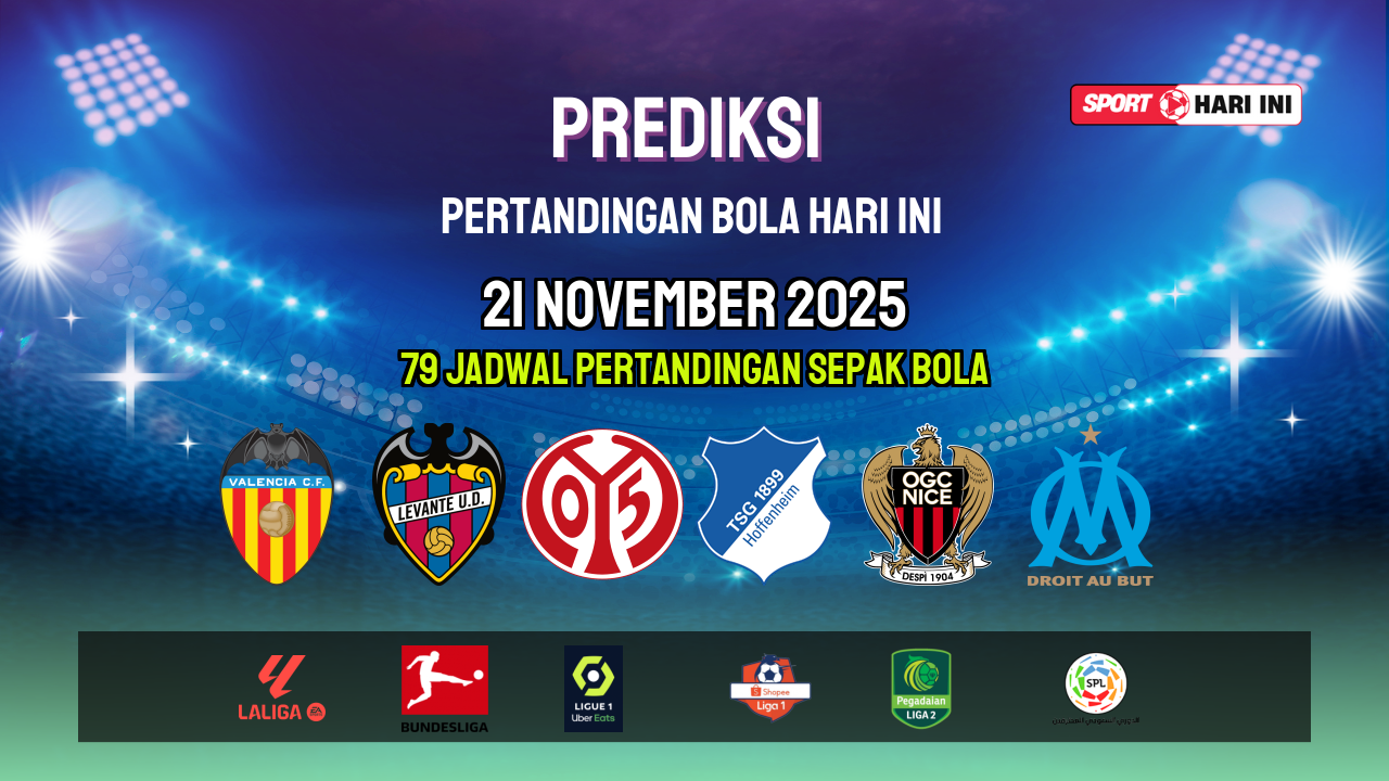 Prediksi Bola Hari Ini 21 November 2025: Jadwal Lengkap