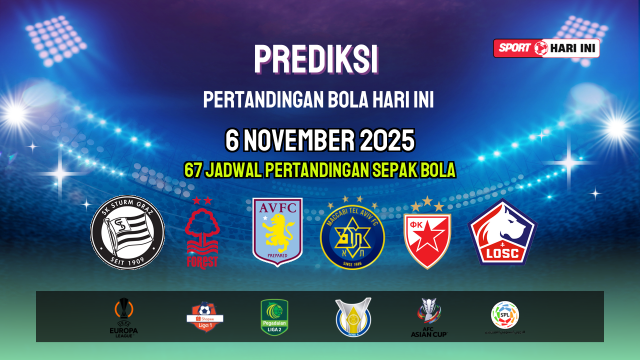 Prediksi Bola Hari Ini 6 November 2025: Jadwal Lengkap