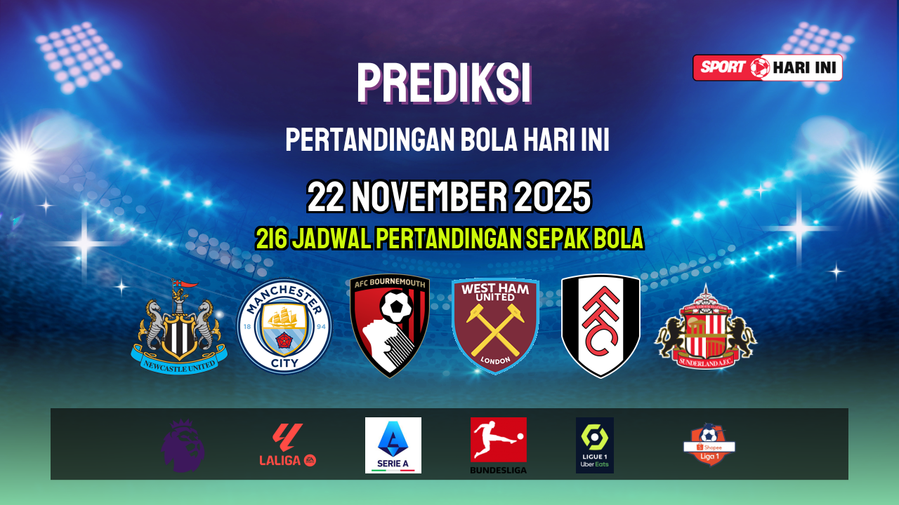 Prediksi Bola Hari Ini 22 November 2025: Jadwal Lengkap