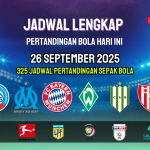 Prediksi Bola Hari Ini 26 September 2025: Jadwal Lengkap