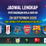 Prediksi Bola Hari Ini 28 September 2025: Jadwal Lengkap
